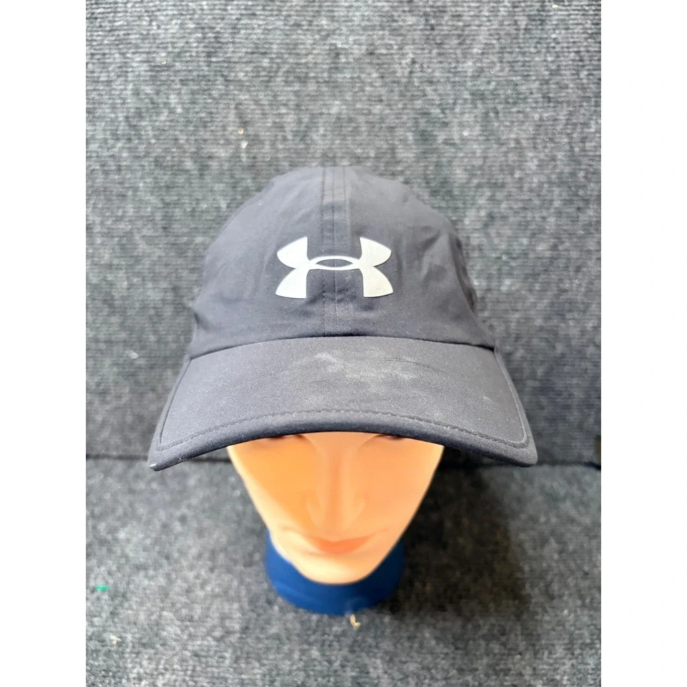 Under Armour Shadow Cap 4.0 Black Running Hat Adjustable OSFA 1291840-001